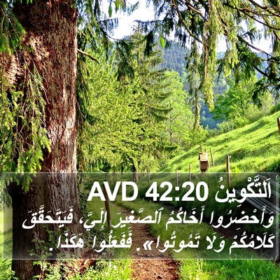 اَلتَّكْوِينُ 42:20 AVD Bible Verse Image