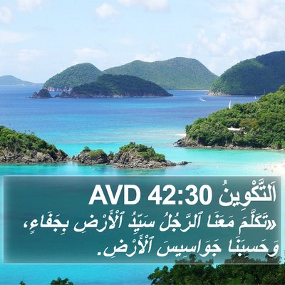 اَلتَّكْوِينُ 42:30 AVD Bible Verse Image