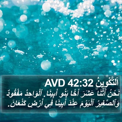 اَلتَّكْوِينُ 42:32 AVD Bible Verse Image
