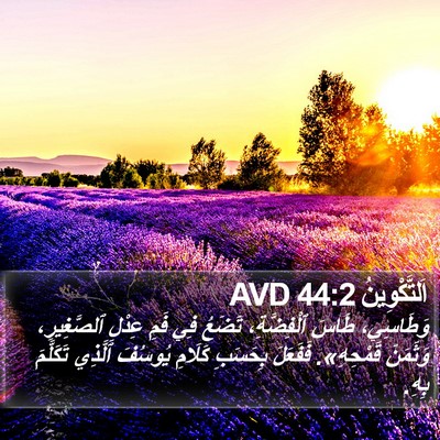 اَلتَّكْوِينُ 44:2 AVD Bible Verse Image