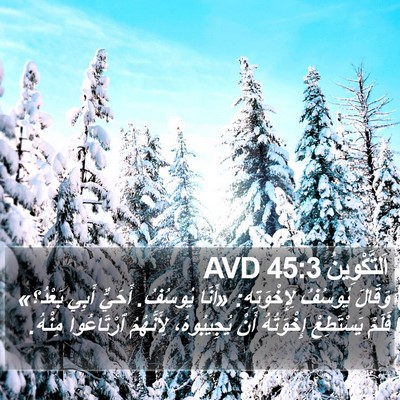 اَلتَّكْوِينُ 45:3 AVD Bible Verse Image