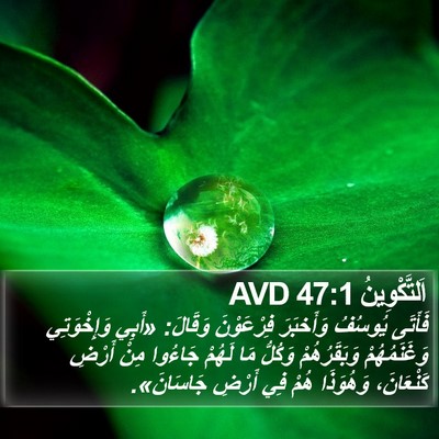 اَلتَّكْوِينُ 47:1 AVD Bible Verse Image