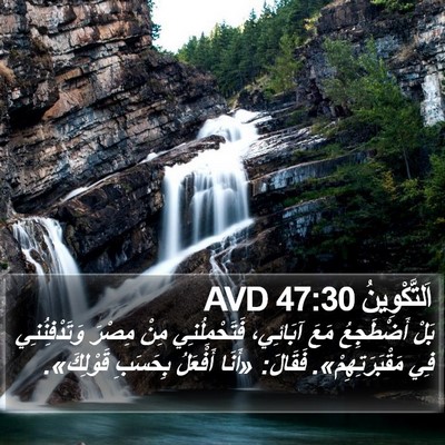 اَلتَّكْوِينُ 47:30 AVD Bible Verse Image