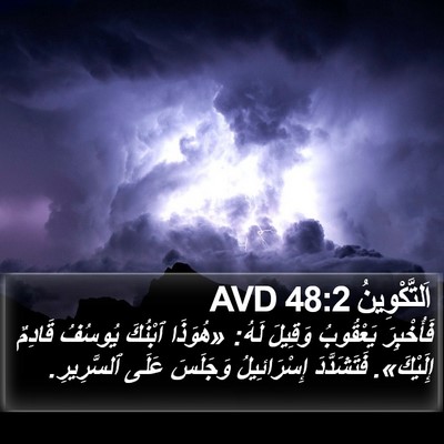 اَلتَّكْوِينُ 48:2 AVD Bible Verse Image