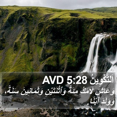 اَلتَّكْوِينُ 5:28 AVD Bible Verse Image