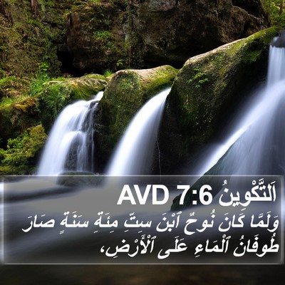 اَلتَّكْوِينُ 7:6 AVD Bible Verse Image