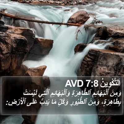 اَلتَّكْوِينُ 7:8 AVD Bible Verse Image