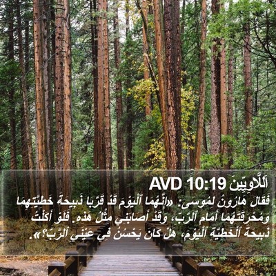 اَللَّاوِيِّينَ 10:19 AVD Bible Verse Image