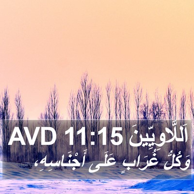 اَللَّاوِيِّينَ 11:15 AVD Bible Verse Image