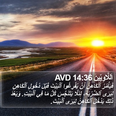 اَللَّاوِيِّينَ 14:36 AVD Bible Verse Image