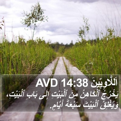 اَللَّاوِيِّينَ 14:38 AVD Bible Verse Image