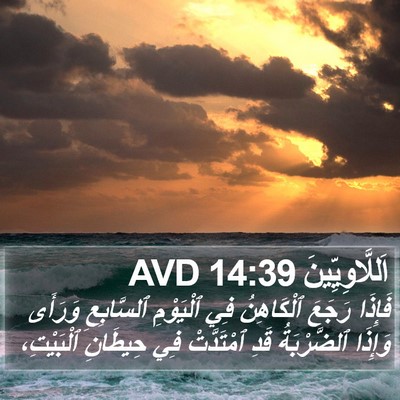 اَللَّاوِيِّينَ 14:39 AVD Bible Verse Image