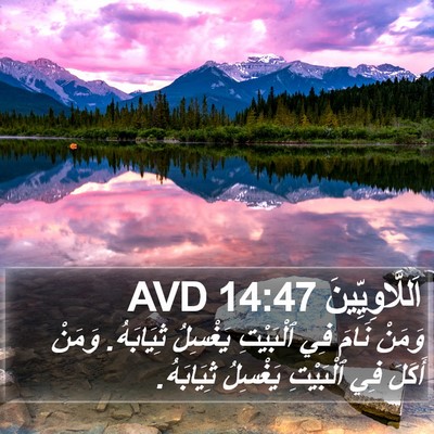 اَللَّاوِيِّينَ 14:47 AVD Bible Verse Image