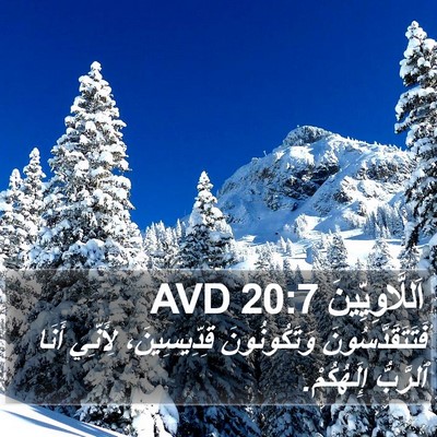 اَللَّاوِيِّينَ 20:7 AVD Bible Verse Image
