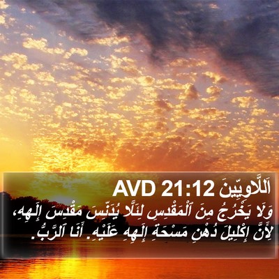 اَللَّاوِيِّينَ 21:12 AVD Bible Verse Image