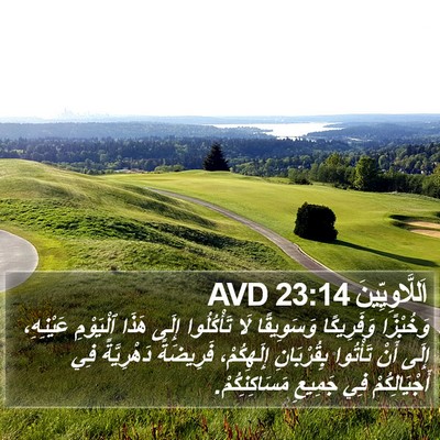 اَللَّاوِيِّينَ 23:14 AVD Bible Verse Image