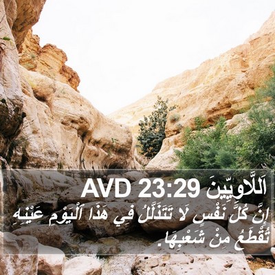 اَللَّاوِيِّينَ 23:29 AVD Bible Verse Image