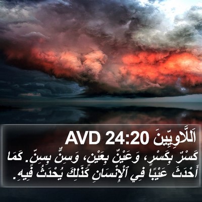 اَللَّاوِيِّينَ 24:20 AVD Bible Verse Image