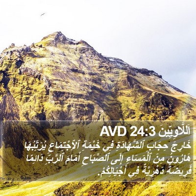 اَللَّاوِيِّينَ 24:3 AVD Bible Verse Image
