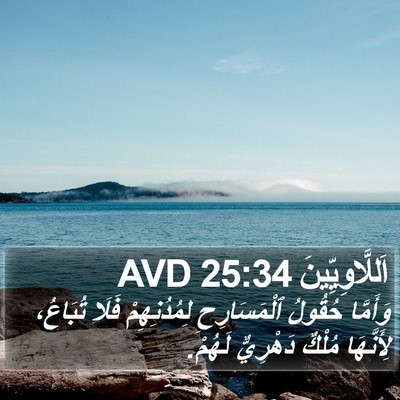 اَللَّاوِيِّينَ 25:34 AVD Bible Verse Image