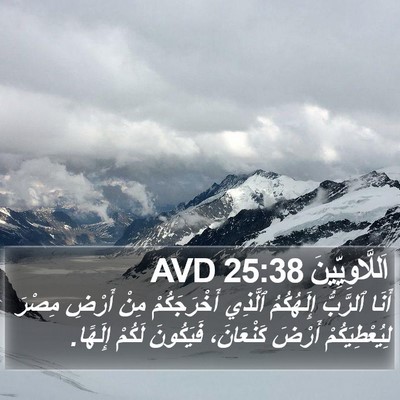 اَللَّاوِيِّينَ 25:38 AVD Bible Verse Image
