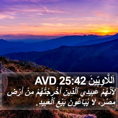 اَللَّاوِيِّينَ 25:42 AVD Bible Verse Image