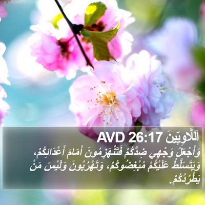 اَللَّاوِيِّينَ 26:17 AVD Bible Verse Image