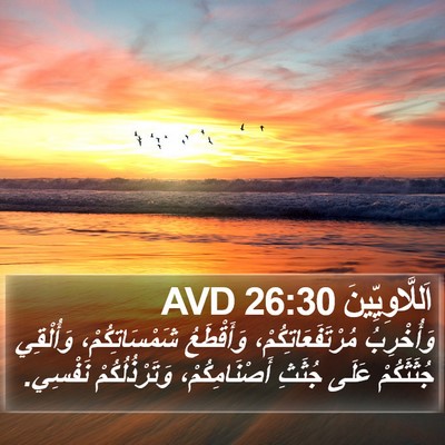 اَللَّاوِيِّينَ 26:30 AVD Bible Verse Image