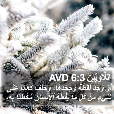 اَللَّاوِيِّينَ 6:3 AVD Bible Verse Image