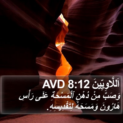 اَللَّاوِيِّينَ 8:12 AVD Bible Verse Image