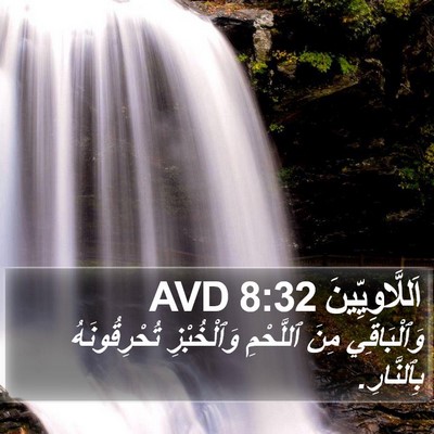 اَللَّاوِيِّينَ 8:32 AVD Bible Verse Image