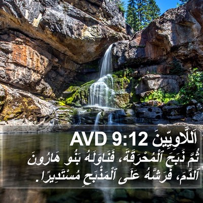 اَللَّاوِيِّينَ 9:12 AVD Bible Verse Image