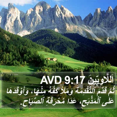 اَللَّاوِيِّينَ 9:17 AVD Bible Verse Image
