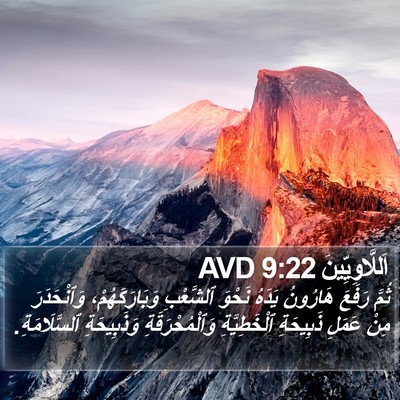 اَللَّاوِيِّينَ 9:22 AVD Bible Verse Image