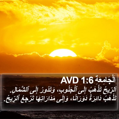 اَلْجَامِعَةِ 1:6 AVD Bible Verse Image