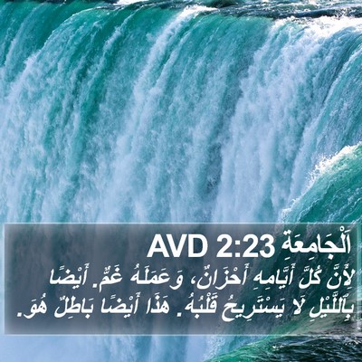 اَلْجَامِعَةِ 2:23 AVD Bible Verse Image