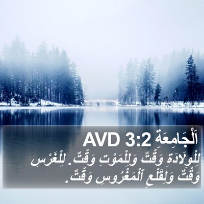 اَلْجَامِعَةِ 3:2 AVD Bible Verse Image