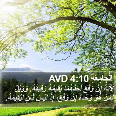 اَلْجَامِعَةِ 4:10 AVD Bible Verse Image