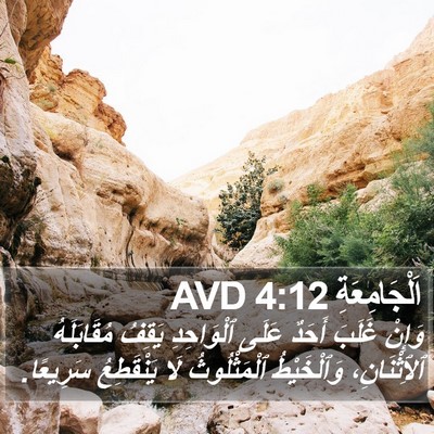 اَلْجَامِعَةِ 4:12 AVD Bible Verse Image