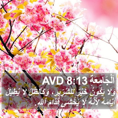 اَلْجَامِعَةِ 8:13 AVD Bible Verse Image