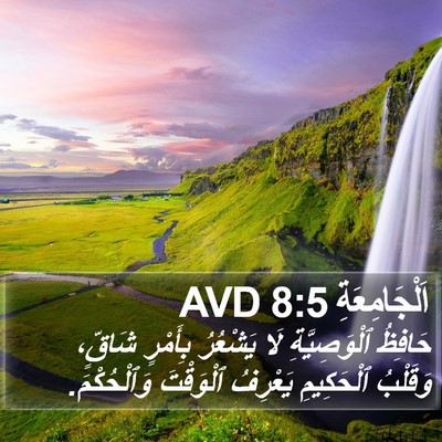 اَلْجَامِعَةِ 8:5 AVD Bible Verse Image