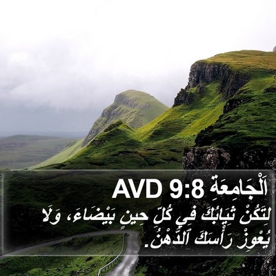 اَلْجَامِعَةِ 9:8 AVD Bible Verse Image