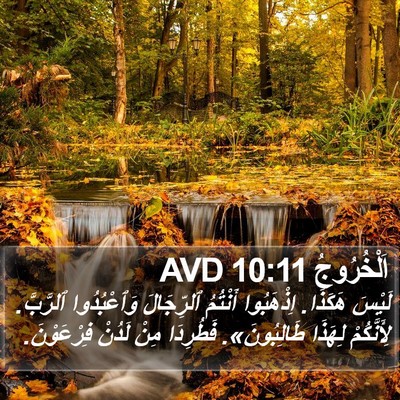 اَلْخُرُوجُ 10:11 AVD Bible Verse Image