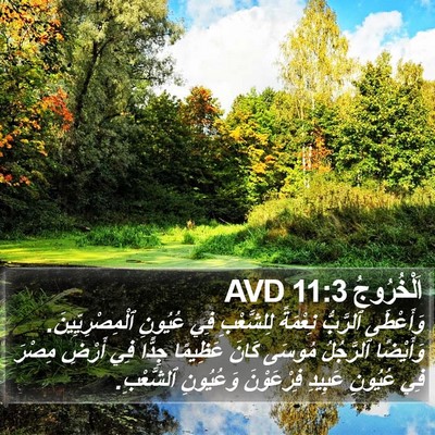 اَلْخُرُوجُ 11:3 AVD Bible Verse Image