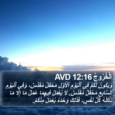 اَلْخُرُوجُ 12:16 AVD Bible Verse Image