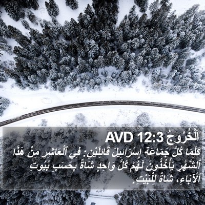 اَلْخُرُوجُ 12:3 AVD Bible Verse Image