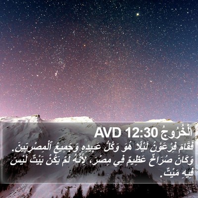 اَلْخُرُوجُ 12:30 AVD Bible Verse Image