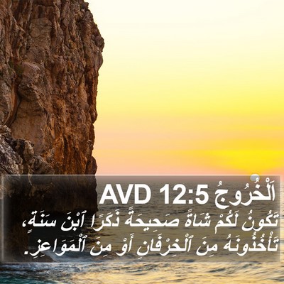 اَلْخُرُوجُ 12:5 AVD Bible Verse Image