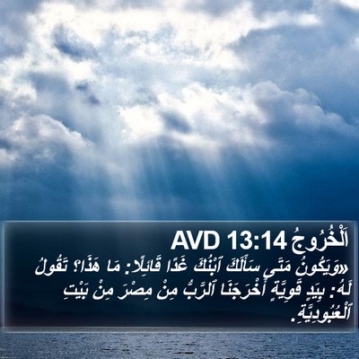 اَلْخُرُوجُ 13:14 AVD Bible Verse Image