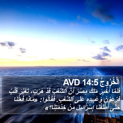 اَلْخُرُوجُ 14:5 AVD Bible Verse Image